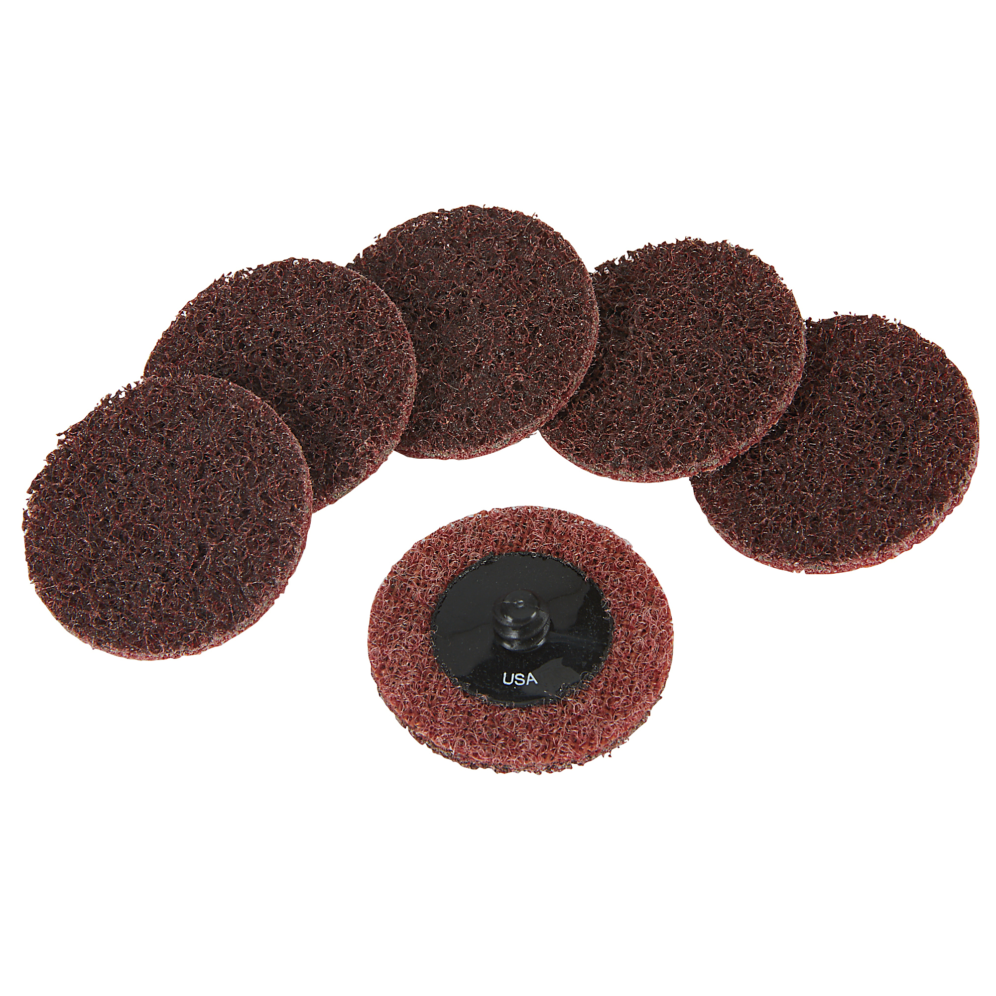 Klutch Industrial Surface Conditioning Discs, 2in., Medium Grit, 6-Pk.
